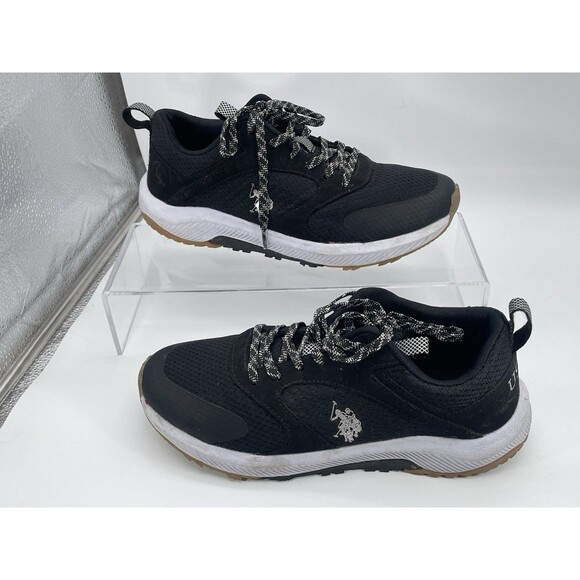 U.S. Polo Assn. Shoes - U.S. Polo Assn USPA Men’s Athletic Sneakers Black White Lace Up Shoes Size 8
